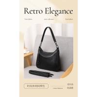 Bolso de cuero puro popular nuevo bolso de mujer de cuero versátil de moda bandolera de un solo hombro bolso bandolera portátil - details 3