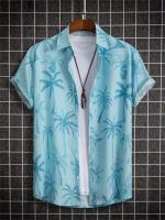 Camiseta de Verano de Playa Hawaiiana Estampado de Denim 3D para Hombres Manga Corta Transpirable - details 17