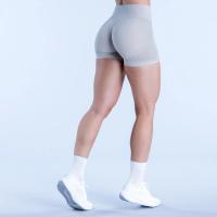Shorts deportivos de cintura alta sin costuras para mujer, shorts de yoga para levantamiento de glúteos, shorts deportivos transpirables para fitness, ropa deportiva - details 9