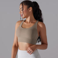 Sujetador de yoga para mujer, ropa interior que absorbe los golpes, correas cruzadas para los hombros, top corto Fiess, deportes a prueba de golpes - details 31