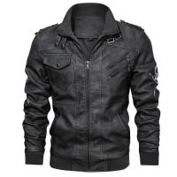 Chaqueta De Cuero Para Hombre KB Nueva Estilo Biker Moto Casual Otoño EU Tamaño SA722 Cierre De Cremallera Largo Regular - details 9