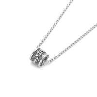 Collar de Acero Inoxidable con Perlas Pixiu Fuerte Suerte para Hombres - details 7