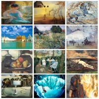 RUOPOTY-pintura abstracta por números para manualidades, pinturas decorativas, imagen de paisaje, decoración del hogar - details 0