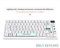 Teclas PBT de 141 teclas para juegos, Teclado mecánico MX Switch, juego blanco Simple, perfil XDA, sublimación DIY - details 3
