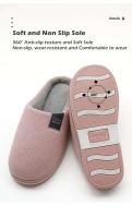 Invierno cálido piel para hombres mujeres parejas casa antideslizante zapatos suaves comodidad tacón plano hogar interior dormitorio Zapatillas de felpa - details 4