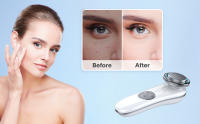 masajeador facial radiofrecuencia de iones de luz de color limpiador eléctrico de cara, leche de lavado y mascarilla facial caliente importador de esencia masajeador cepillo facial eléctrico - details 5