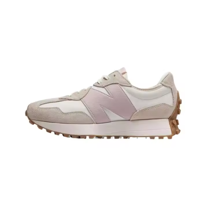 【Tienda insignia oficial】 Leten NB 327 calzado deportivo casual para mujer blanco gris rosa - 1