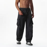 Pantalones de trabajo de marca de moda de verano para hombres, pantalones largos informales ajustados y sueltos de estilo coreano - details 2
