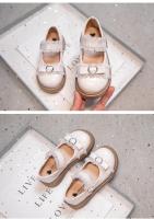 Zapatos de cuero para niña, calzado de princesa de encaje con suela suave, moda Lolita para fiesta, temperamento elegante, primavera y otoño, 2024 - details 8