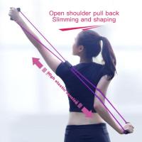 Banda de Resistencia de Yoga para Gimnasio Fiess Equipo de Entrenamiento con Tubo de Tensión Elástico para Musculo y Pecho - details 2