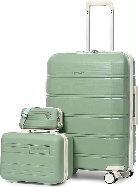 Joyway Juego de Maletas 3 Piezas, Maleta de Cabina Rígida ABS+PP de 20'', Ultraligera con Ruedas Multiángulo Spinner, Cerradura TSA, Incluye Neceser y Bandolera - 1