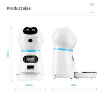 Alimentador automático para mascotas, dispensador de Comida inteligente con pantalla de grabación de voz, temporizador, tazón de acero inoxidable para gatos y perros, suministros, 3,5 l - details 9