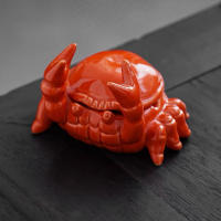 Adorno De Mesa Cerámico Rana Verde Ashtray Figura De Té Accesorio De Interiores Para El Hogar Decoración De Escritorio - details 16