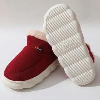 Zapatos de invierno para mujer, zapatos informales de casa para hombre 2025, zapatos cálidos de algodón para exteriores para mujer, zapatillas acolchadas de felpa para interiores para mujer - details 12