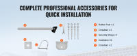 SucceBuy Estabilizador de escalera, separador de escalera de extensión de pies ajustables, accesorios de escalera de pared de alta resistencia para canalón de techo - details 4