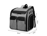 Suministros bolso de gato plegable y transpirable para mascotas, bolso de hombro cruzado portátil para cachorros - details 4