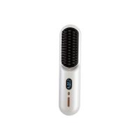 inalámbrico pelo alisado peine iones negativos no dañan el cabello portátil rizador de pelo alisado varilla recta clip de placa de curling recto de doble uso de alto cráneo superior esponjoso dios dispositivo! - details 13
