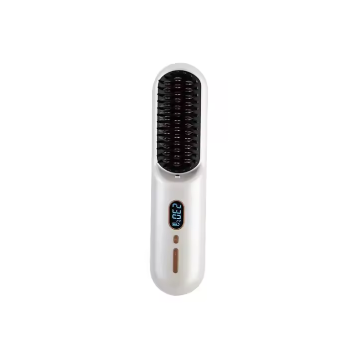 inalámbrico pelo alisado peine iones negativos no dañan el cabello portátil rizador de pelo alisado varilla recta clip de placa de curling recto de doble uso de alto cráneo superior esponjoso dios dispositivo! - 1