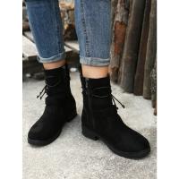 Botas martin para mujer, botas planas informales, zapatos para mujer - details 3