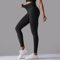 Hamidou-pantalones de Yoga sin costuras para mujer, ropa deportiva de Fitness, Leggings de cintura alta, pantalones de ejercicio para correr, 11 colores - details 12