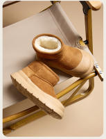 Botas de nieve niños antideslizante impermeable niñas al aire libre engrosado zapatos de algodón grandes - details 0