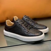 Zapatos casuales de cuero de vaca rayados a mano de alta gama para hombres - details 4