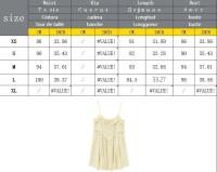 OUWU- Vestido Corto Camisola Decorativo En Capas Sin Espalda Estilo Vacaciones Holgado A La Moda Novedad De Verano Para Mujer - details 0
