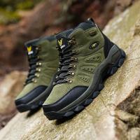Zapatillas De Deporte De Aventura De Caña Alta Unisex De Talla Grande, Agarre Duradero, Antideslizante, Con Cordones, Comodidad, Ideal Para Botas De Senderismo Al Aire Libre, Calzado Para Hombre - details 8