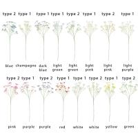 Plantas artificiales de Gypsophila para decoración del hogar, adornos florales realistas para aliento de bebé, bricolaje, 108 cabezas - details 5