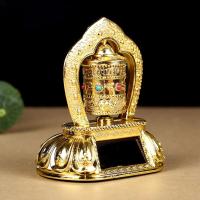 Buddhist Prayer Wheel Car Interior Ornament Accessories Solar Decoration