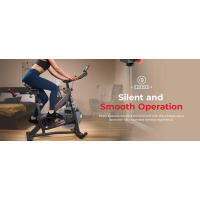 Sunny Health Fiess Pro Bicicleta estacionaria de ciclismo, volante de 40 LB, asiento ajustable en 4 direcciones para ejercicio en casa y ciclismo interior/cardio - details 1