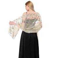 Vestidos de noche para dama de honor, chal de moda para fiesta de boda, capa de señora, envolturas nupciales con lentejuelas - details 7