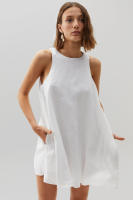 Falda francesa de algodón puro blanco Dre Fresh A-line estilo suave informal para mujer Otoño Invierno nueva colección - details 8