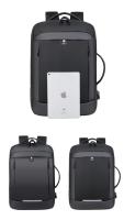 Mochila expandible para portátil para hombre, bolsa impermeable negra para Notebook, 16 pulgadas, 17 pulgadas, mochila - details 3