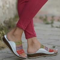 Zapatillas de tacón de cuña para mujer, zapatos de verano - details 4