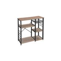 Mesa de bar rectangular estrecha, mesa de cocina, mesa de bar comedor, marco de acero, 100 x 40 x 90 cm, fácil montaje, industrial, gris/negro/marrón/blanco - details 10