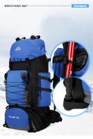 Senderismo al aire libre bolsa de montañismo para los hombres, 90L de gran capacidad, ligera, bolsa de lona, las mujeres bolsa de senderismo, impermeable, resistente al desgaste, antirrobo, deportes al aire libre, multicolor opcional - details 9
