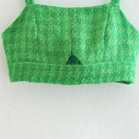 PB & ZA 2025 temperamento versátil pantalón corto casual patrón hueco suspender top novedad de verano ropa de mujer - details 12