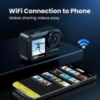 Cámara de Acción WiFi de 4K60FPS Impermeable, Pantalla Táctil, 8X Zoom, Snorkeling hasta 65FT, Tarjeta de 64GB, Ideal para Deportes de Viaje Vlog - details 2