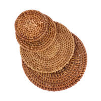 Manteles Individuales aislantes para cocina, tapetes acolchados para mesa, almohadilla para cuenco, posavasos de ratán - details 7