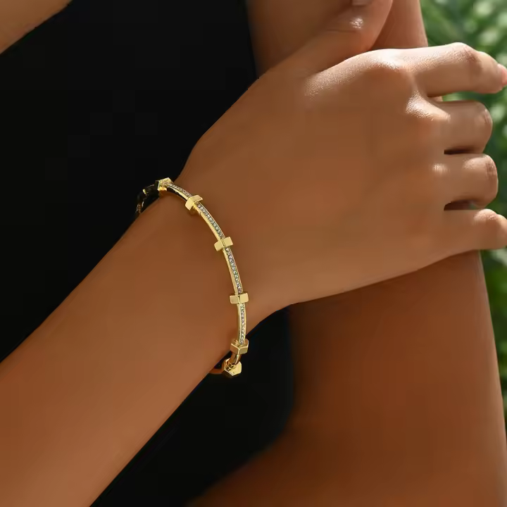 Estilo Mori simple y fresco en Japón y Corea Pulsera de mujer Nicho con incrustaciones de circón Diseño de alto sentido Pulsera de moda al por mayor - 1