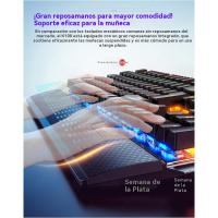 K100 Metal Verdadero Teclado Mecánico Pomo Reposamanos Gaming Eje Cian Cableado USB - details 12