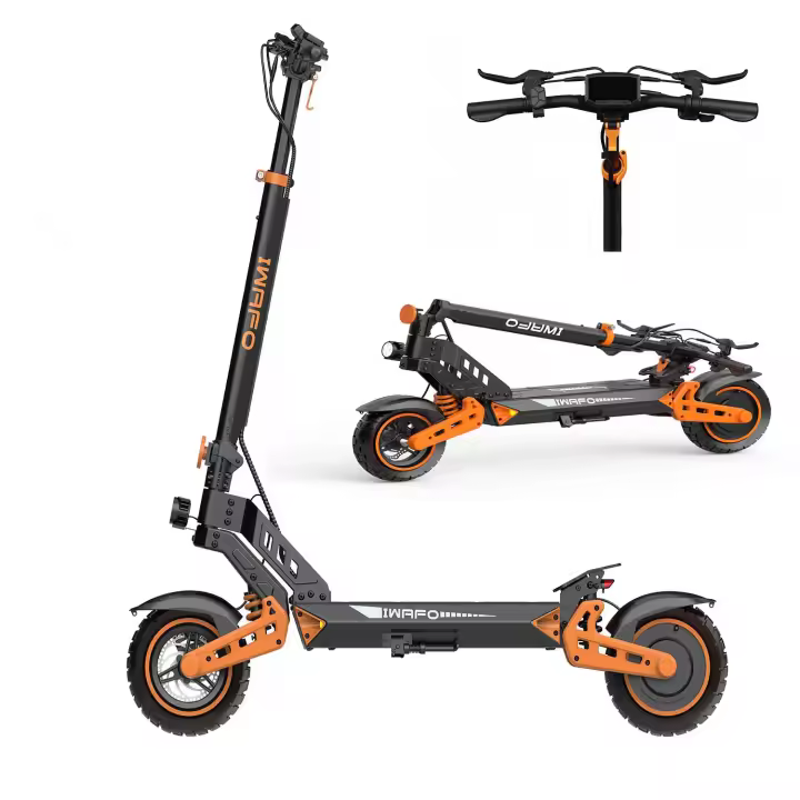 Patinetes Eléctricos para Adultos iwafo is2 max, Motor de 2000W, Batería de 54V 20Ah, Neumático de Vacío de 10 Pulgadas, Velocidad Máxima de 50km/h, Alcance de 80km, Frenos de Disco Delanteros y Traseros - 1