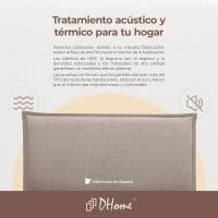 Tapiz de Cama Moderno de Lino Natural con Ribete hasta el Suelo Tapiz de Cabeza de Algodón Grueso de 8cm - details 7
