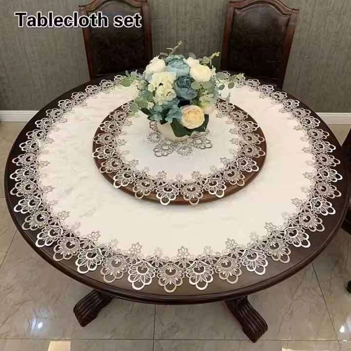 Mantel de tela moderno europeo con decoración ENCE, adecuado para hoteles, restaurantes, banquetes, fiestas, dormitorios, - 1