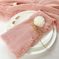 Servilletas cuadradas de lino y algodón hechas a mano, servilletas de tela con flecos para Decoración de mesa, banquete de boda, fiesta de Navidad, suministros de cocina, 4 piezas - details 4