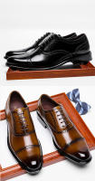 Zapatos de vestir casuales de cuero tallado de tres partes - details 11