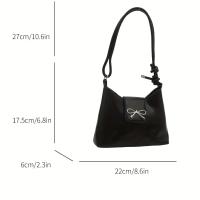 Bolso Cruzado Elegante y Minimalista Estilo Mariposa en el Hombro Rojo Bolso de Moda para Mujeres - details 0
