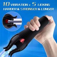 Leten masturbador para lamer la lengua masculina, mamada, orgasmo, masturbación, glande de 10 velocidades, masajeador vibratorio, entrenamiento de resistencia, Juguetes sexuales - details 0