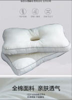 Almohada de algodón puro para perforación de orejas, soporte ortopédico para personas que duermen de lado, almohada Cervical lavable con protección para la columna vertebral y el cuello - details 3